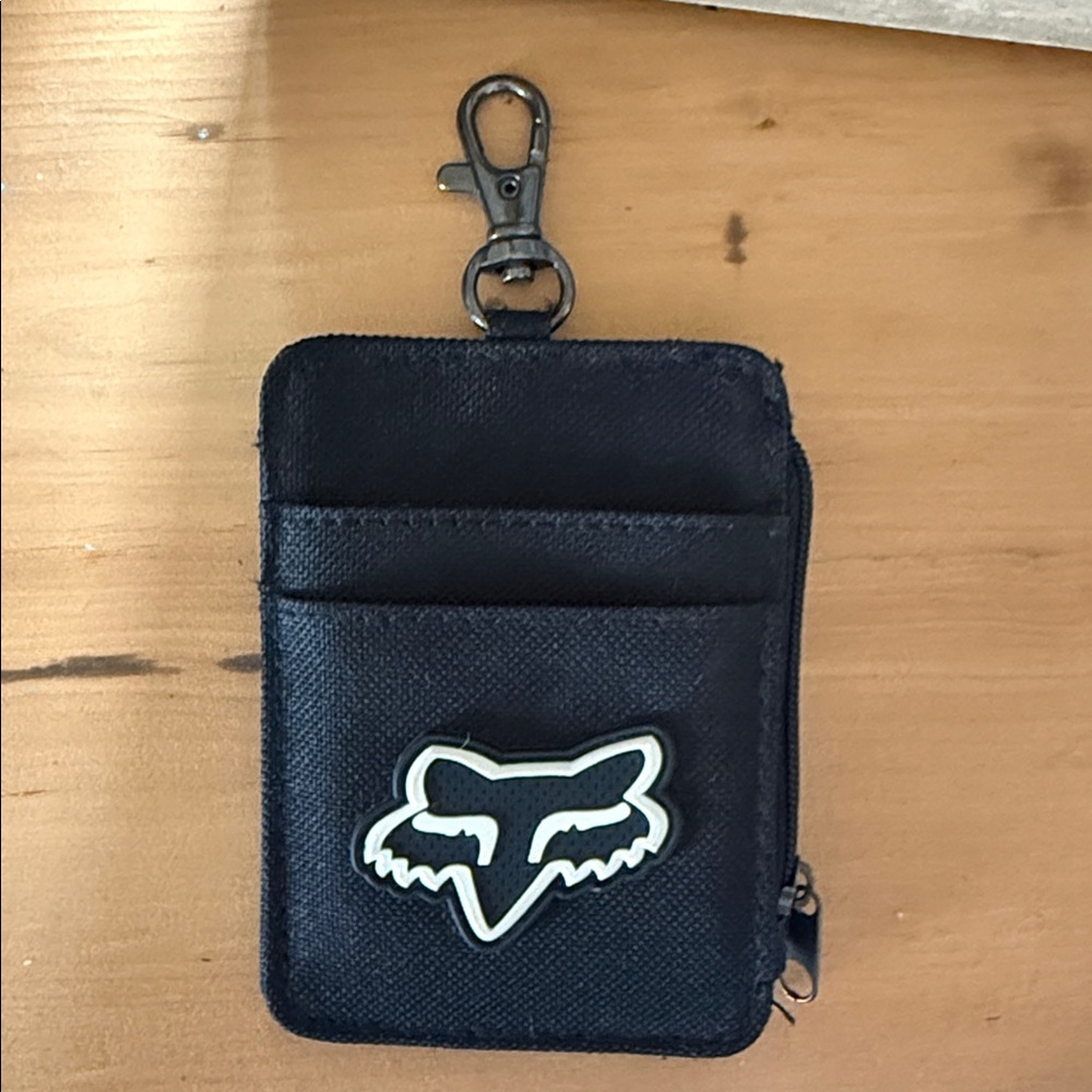 Fox Racing Race Head Lanyard Cardholder Wallet Black